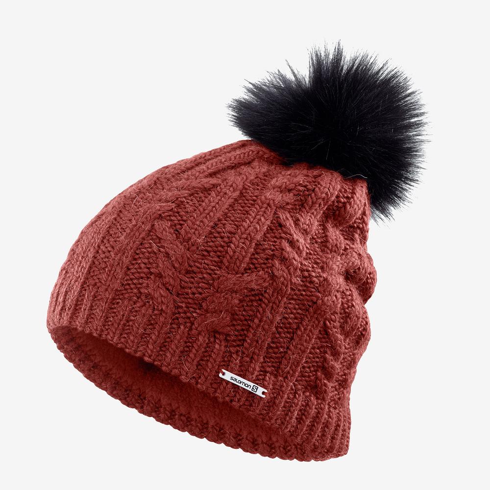 SALOMON IVY Philippines - Men's Hats - Red | 347586-NUT